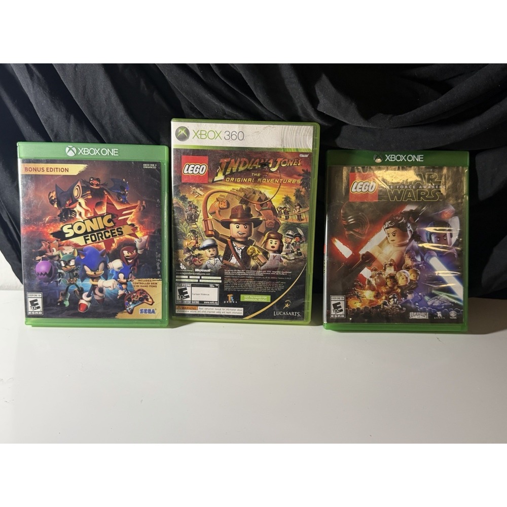 Xbox Game Bundle, Sonic Forces, Indiana Jones, Kun Fu Panda, Lego Star Wars